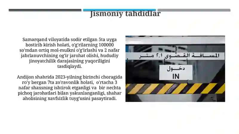 Jismoniy tahdidlar 3