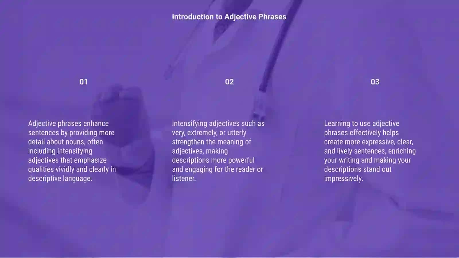 Adjective phrases 3