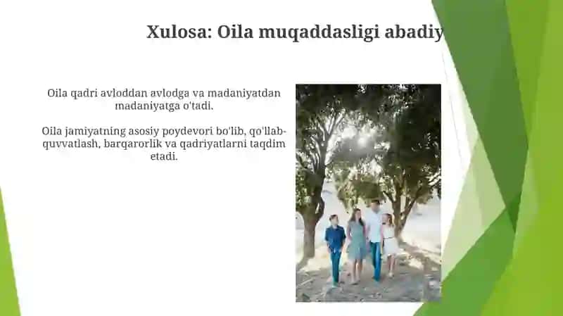 Oila jamiyatning asosiy bo‘g‘ini sifatida 3