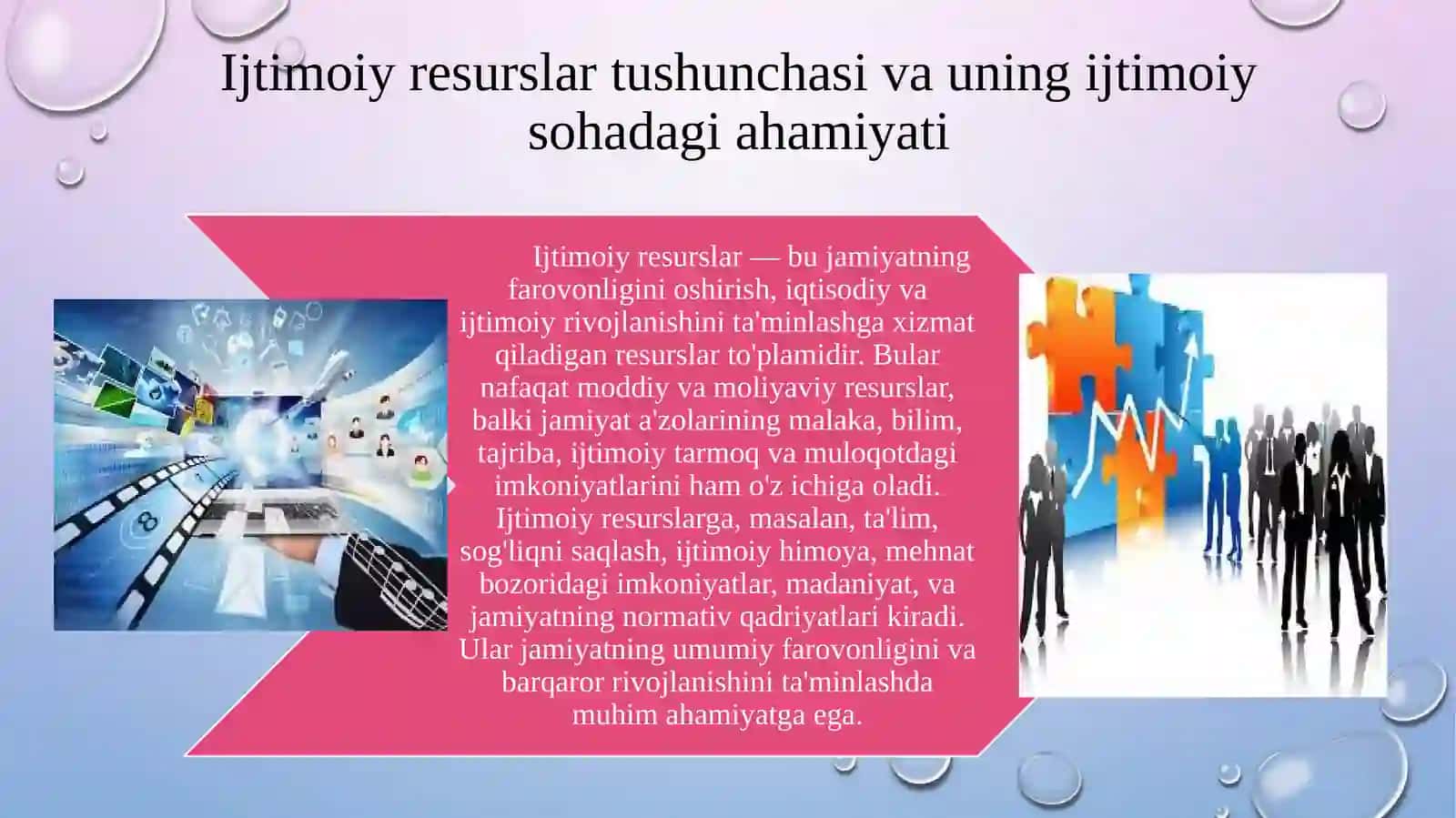 Ijtimoiy resurslar, ularni amalga oshirish yoʼllari 3