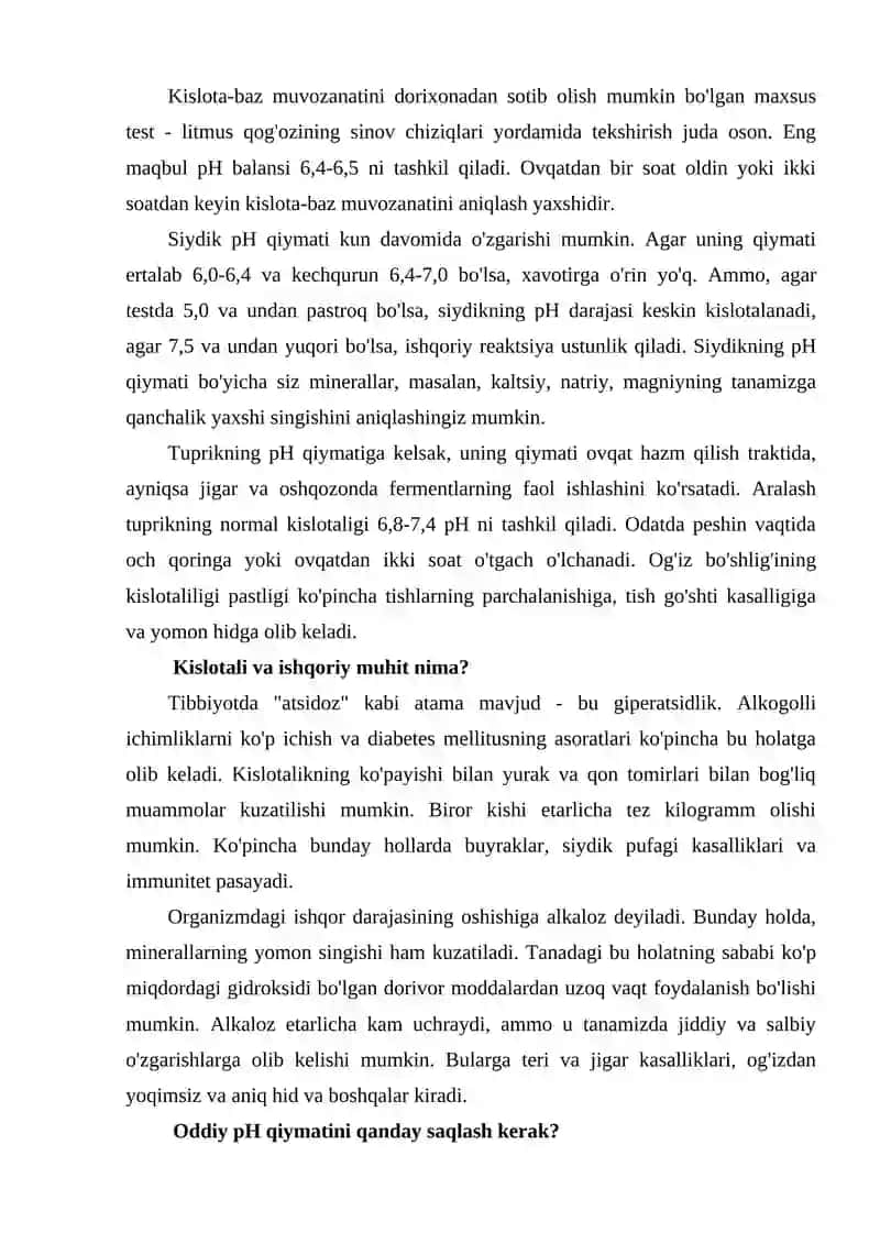 ORGANIZMDA KISLOTA ISHQOR BALANSNI BOSHQARUVCHI MEHANIZMLAR 3