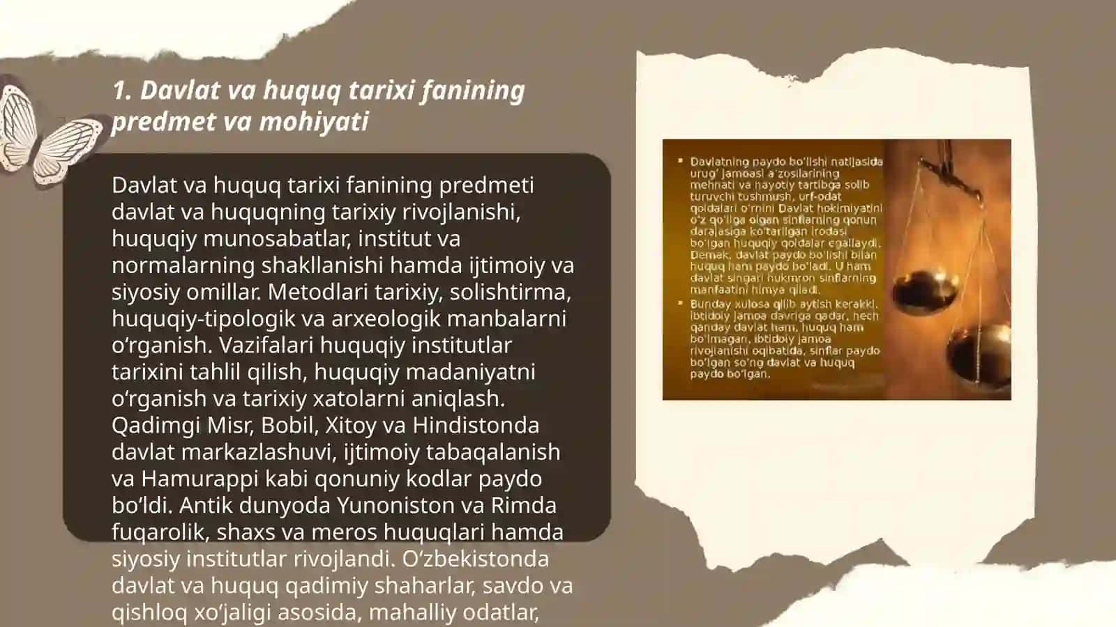 Davlat va Huquq tarixi Fanining predmeti, metodlari, vazifalari 3