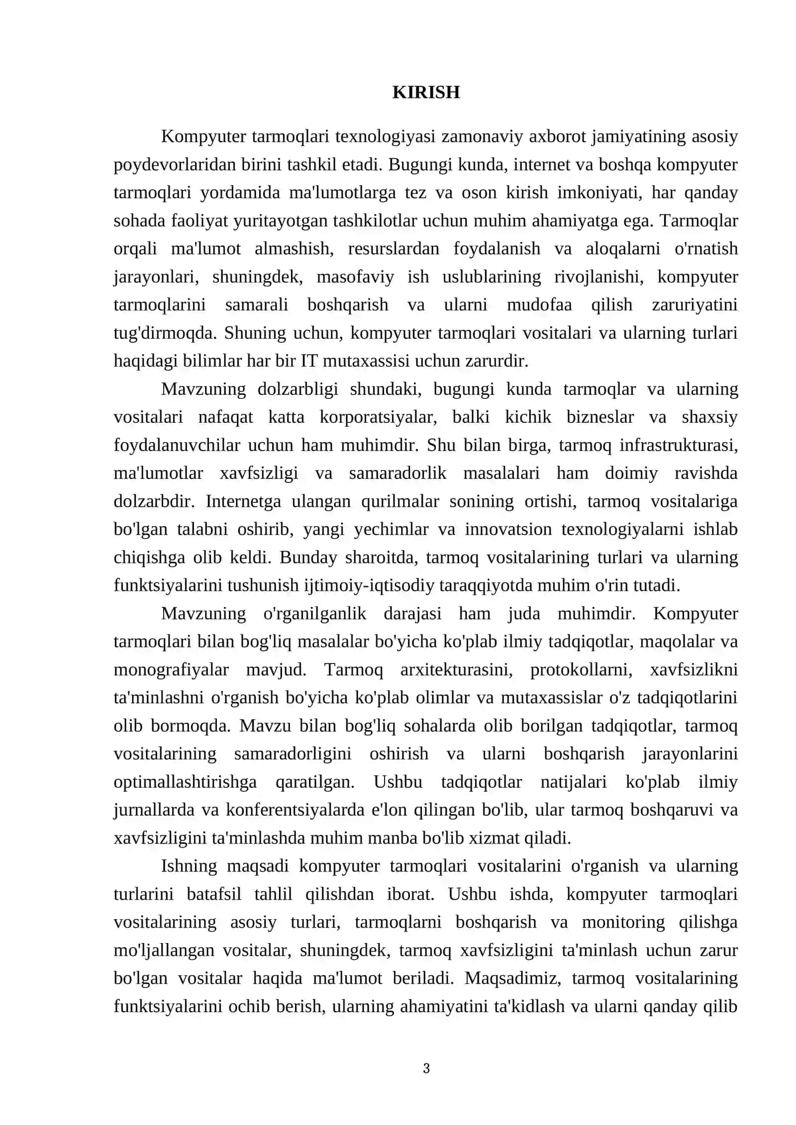 Kompyuter tarmoqlari vositalari va ularning turlari 3