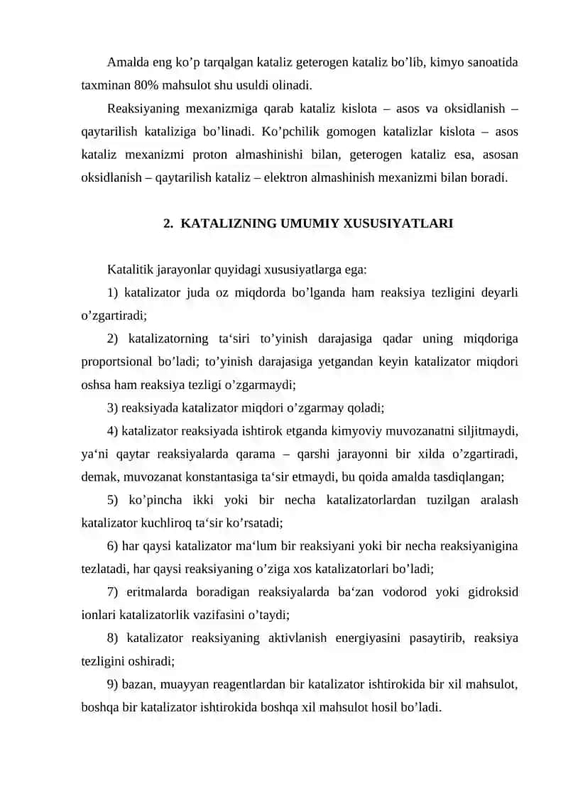 KATALIZ. GOMOGEN VA GETEROGEN KATALIZ 3