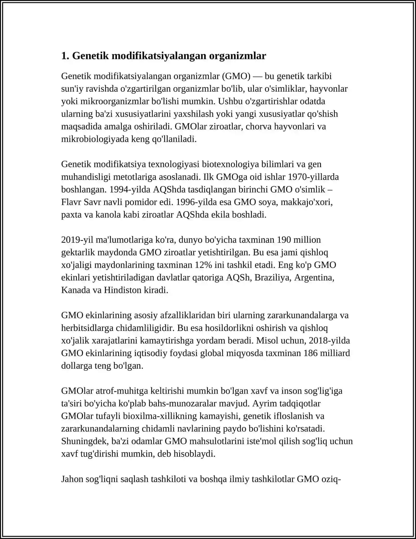 GEN INJENERIYASI VA BIOTEXNOLOGIYA 3