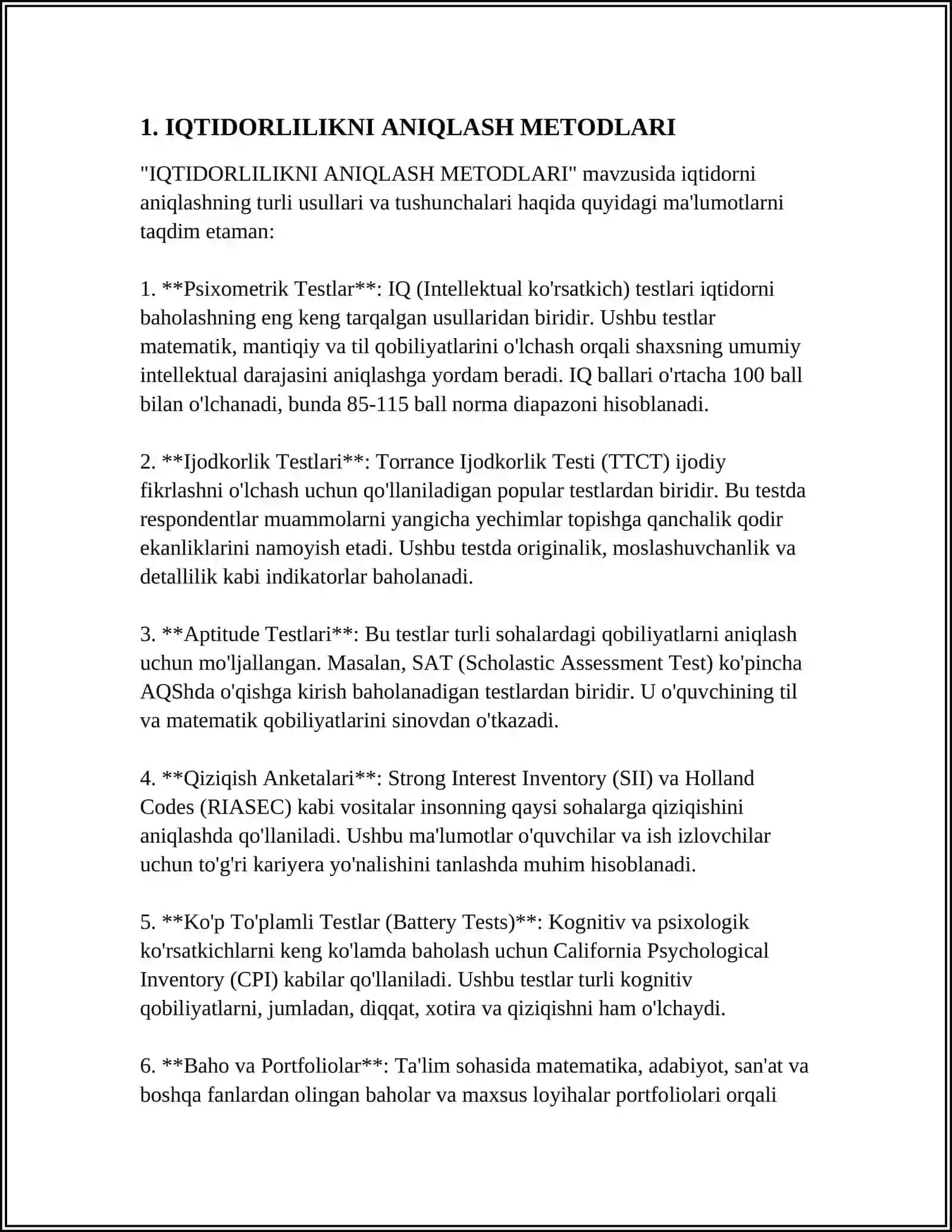 IQTIDORLILIKNI ANIQLASH METODLARI 3