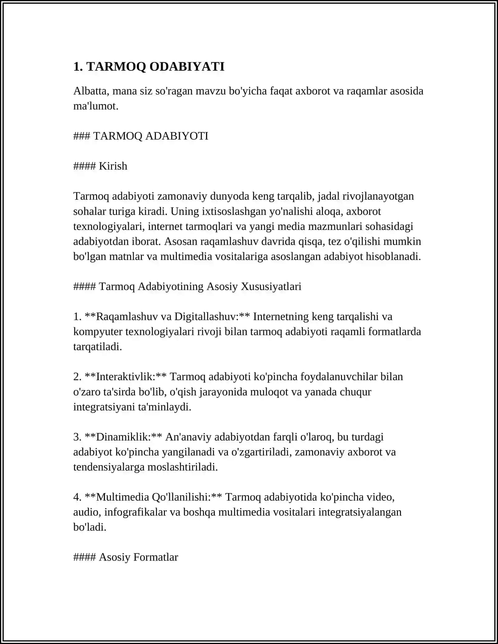 TARMOQ ADABIYOTI 3