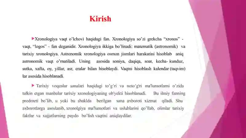 Xronologiya  tarixiy fan sifatida 3
