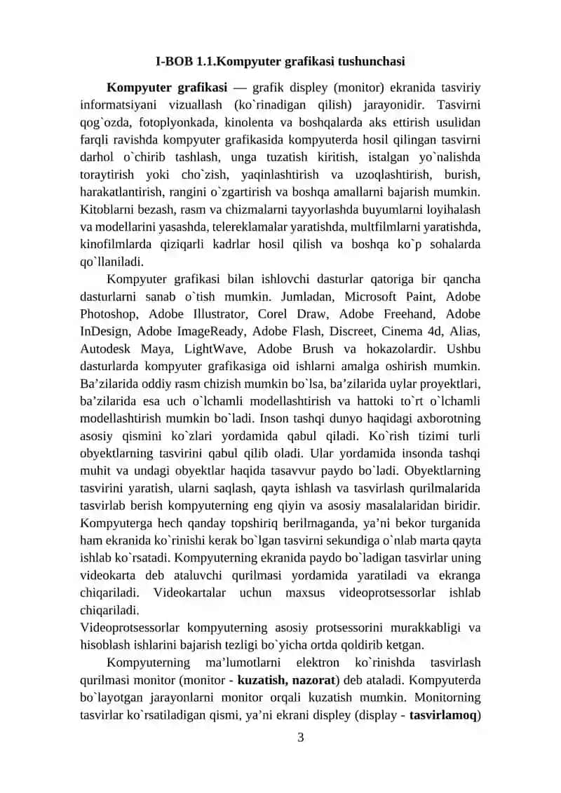 Tasvirlarni kompyuter xotirasiga kiritish va saqlashning asosiy prinsiplari 3