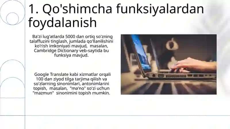 Online lugʻatlardan samarali foydalanish usullari 3