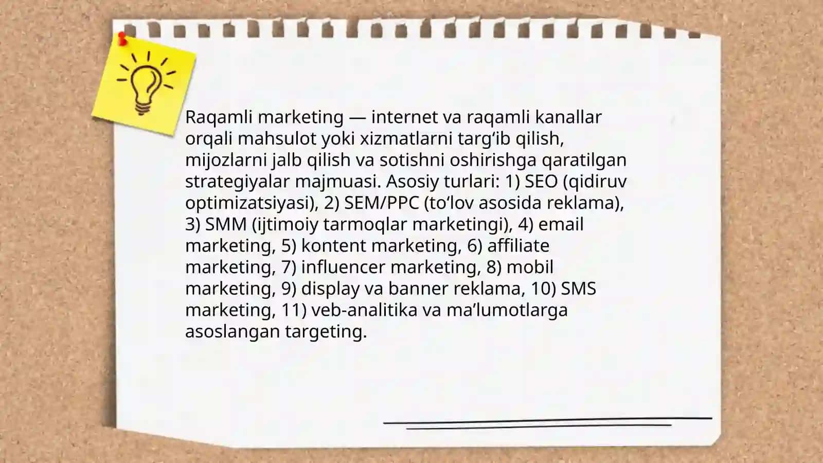 Raqamli marketing va uni turlari 3