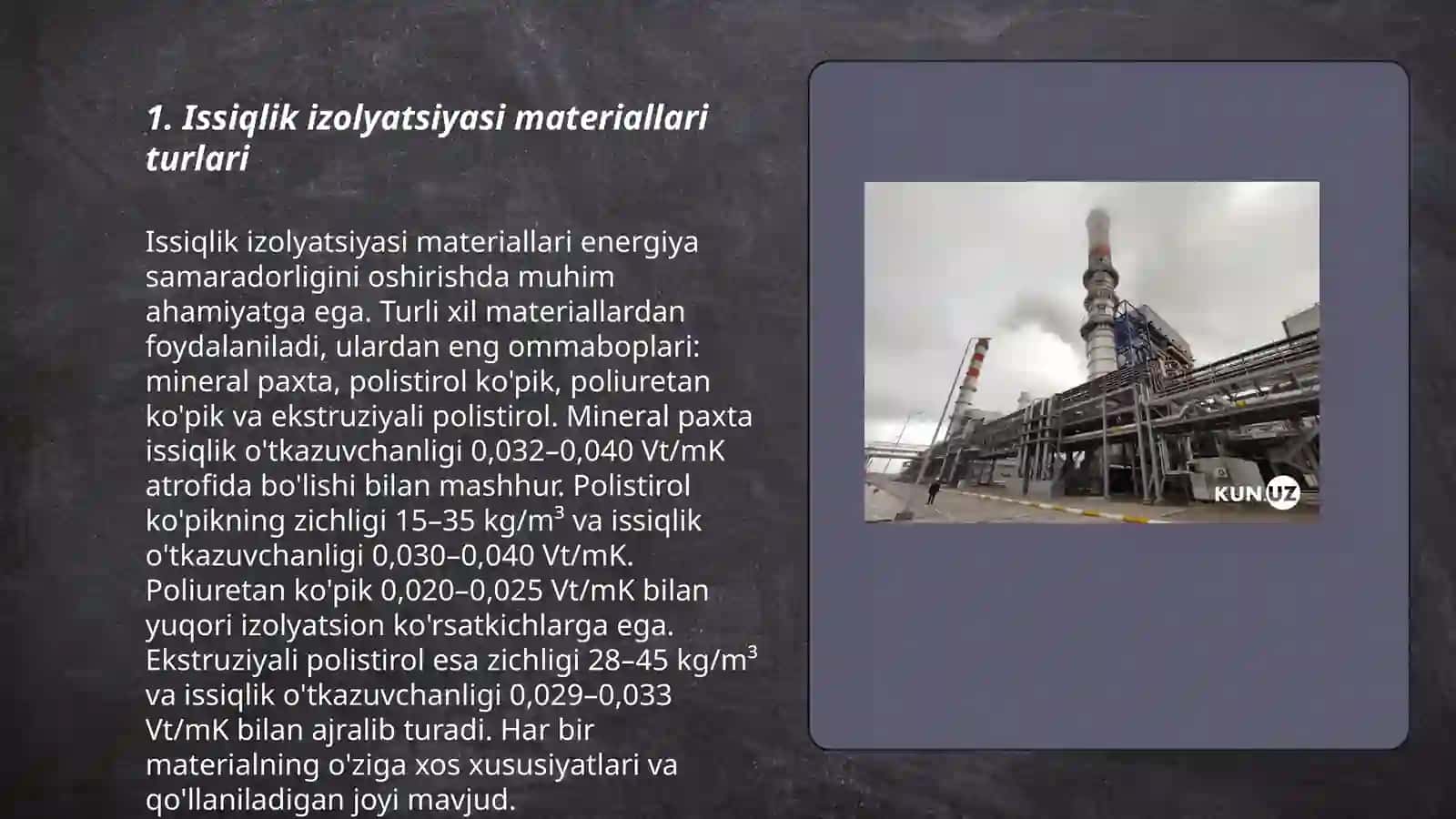 Issiqlik izolyatsiyasi va akustika ashyolari 3