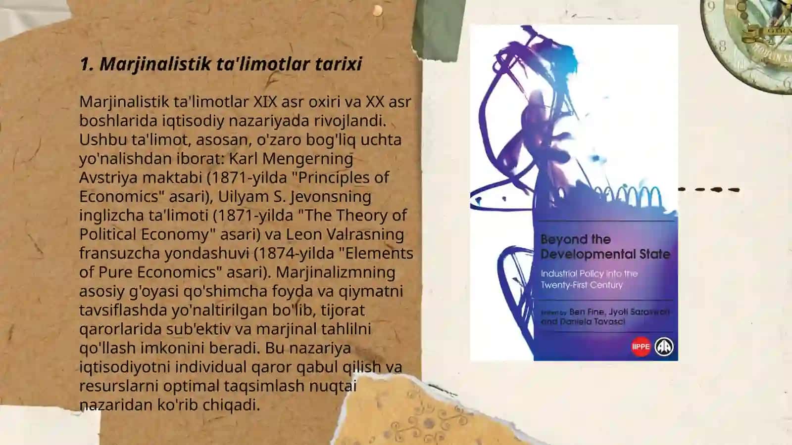 Marjinalistik ta'limotlar: Iqtisodiyotning asoslari 3