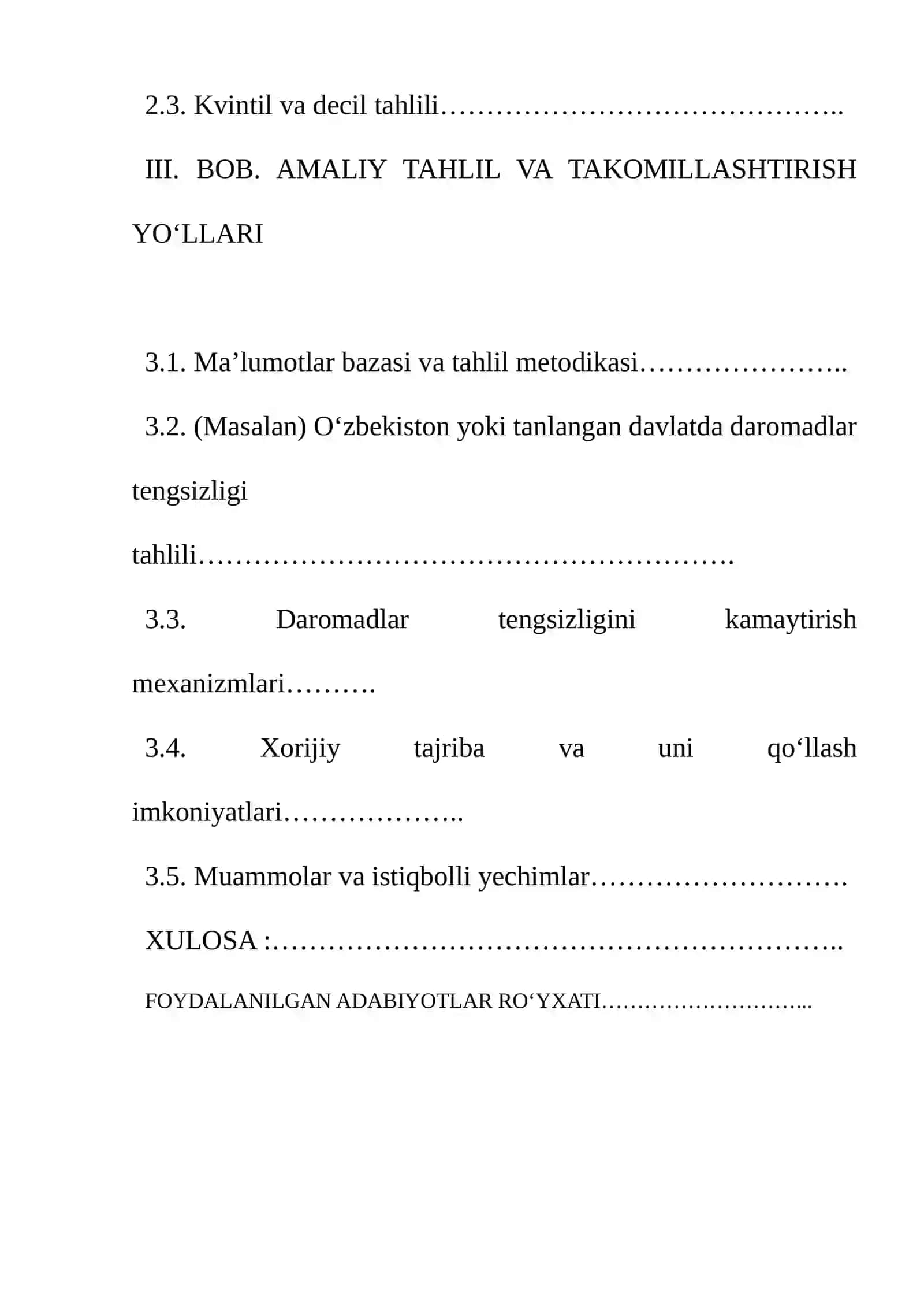 AHOLI DAROMADLARI TENGSIZLIGI VA UNI BAHOLLASH USULLARI 3