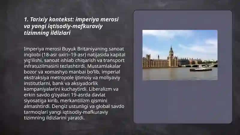 Yanada Buyuk Britaniya uchun:yangi iqtisodiy va mafhuraviy tizimning paydo bo'lishi 3