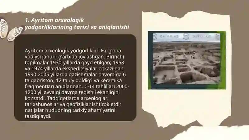 Ayritom arxeologik yodgorliklari 3