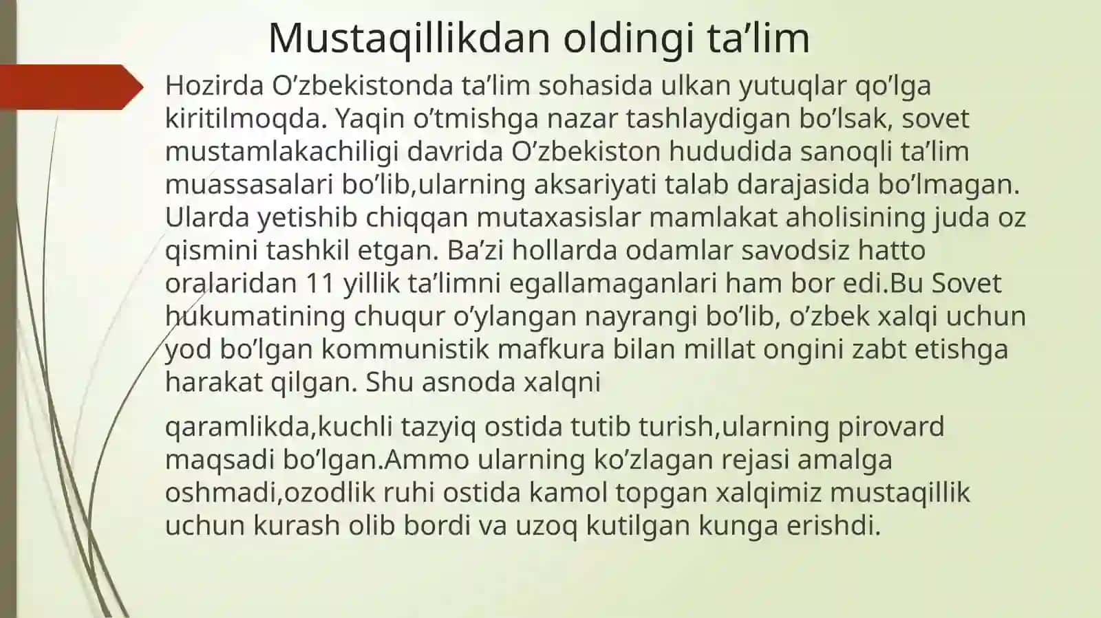 O’ZBEKISTON RESPUBLIKASIDA TA’LIM SOHASIDA AMALGA OSHIRILGAN ISLOHOTLAR 3