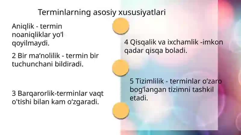 Terminologiya. Tilshunoslik terminlari 3