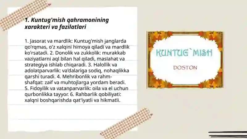 Kuntug'mish va Malikayi ayyor dostoni 3