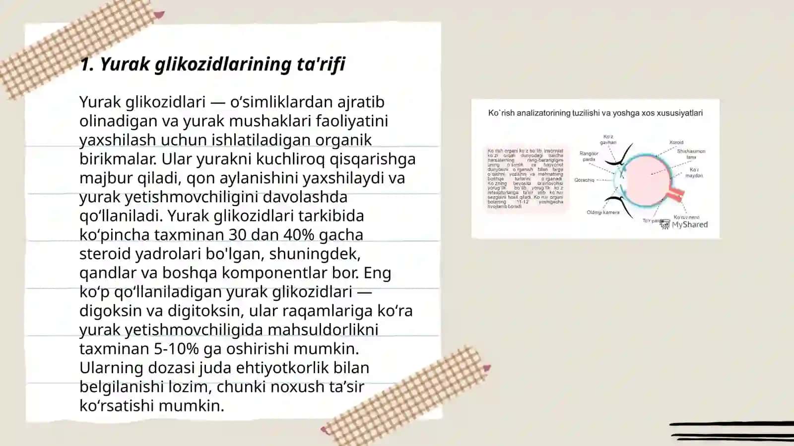 Yurak glikozidlarining kimyoviy tuzilishi va ahamiyati 3