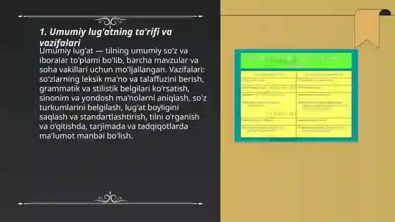 Umumiy va maxsus lug’atlar 3