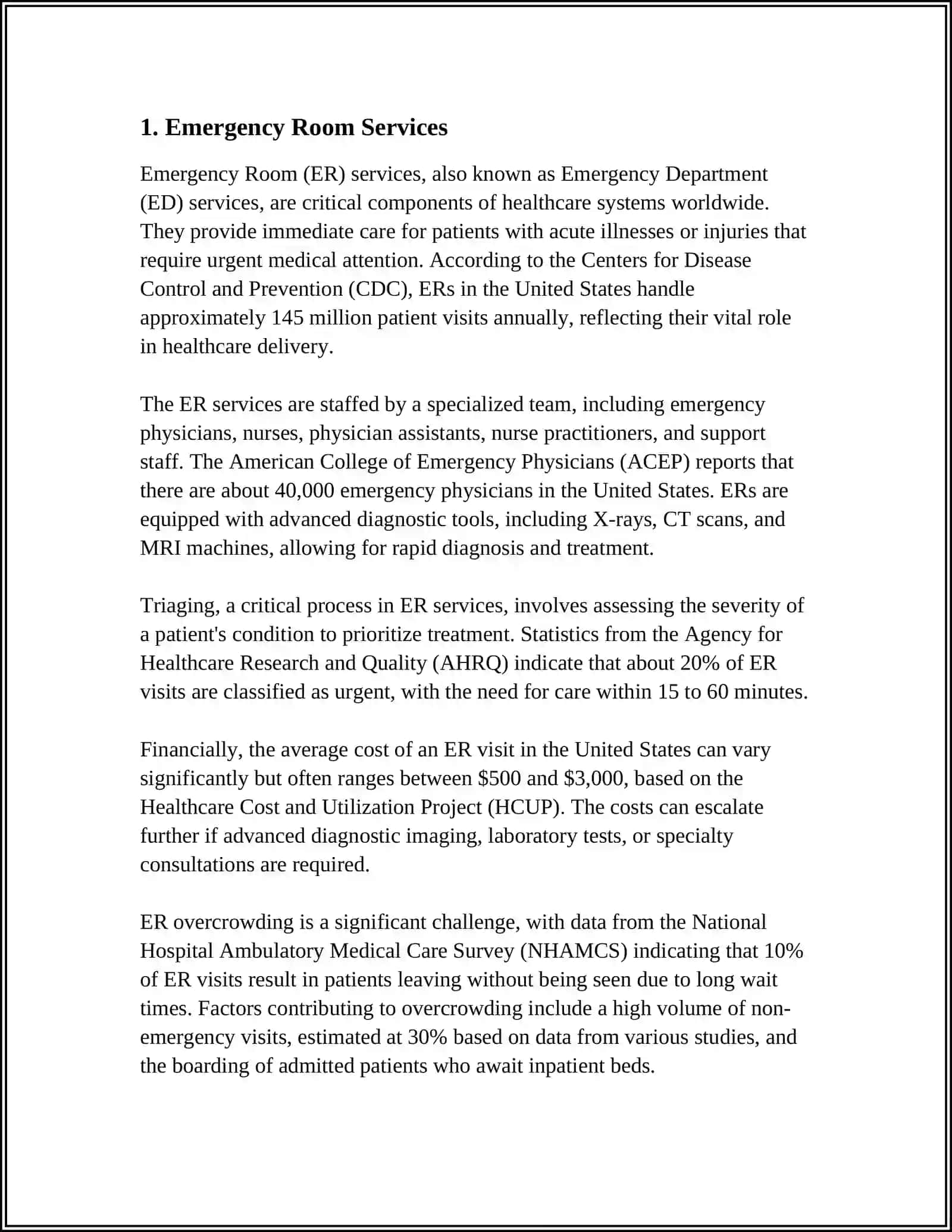 REFERAT Theme: HOSPITAL SERVICES 3