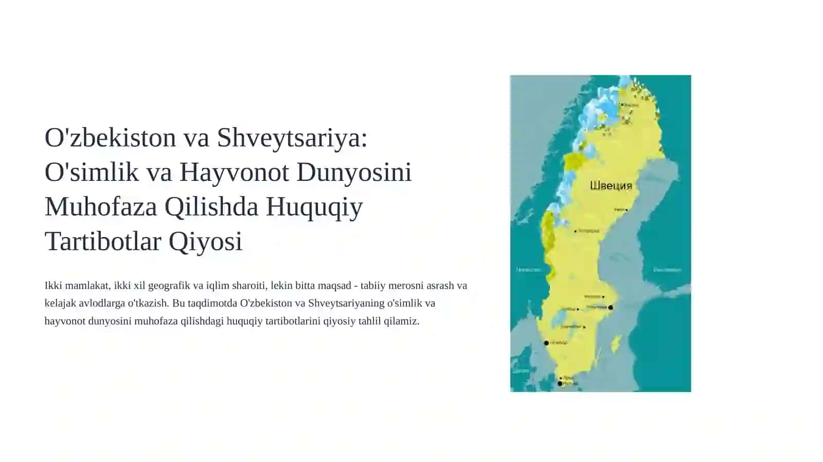 O'simlik va Hayvonot Dunyosini Muhofaza Qilishda Huquqiy Tartibotlar Qiyosi 3