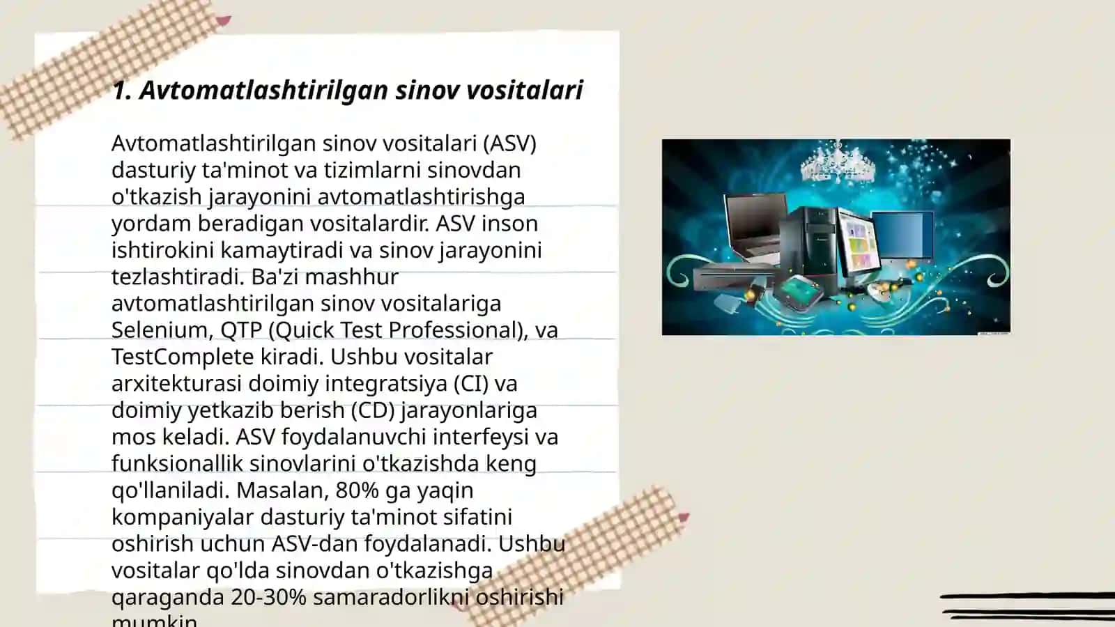 Avtomatlashtirilgan vositalar va shablonlar 3