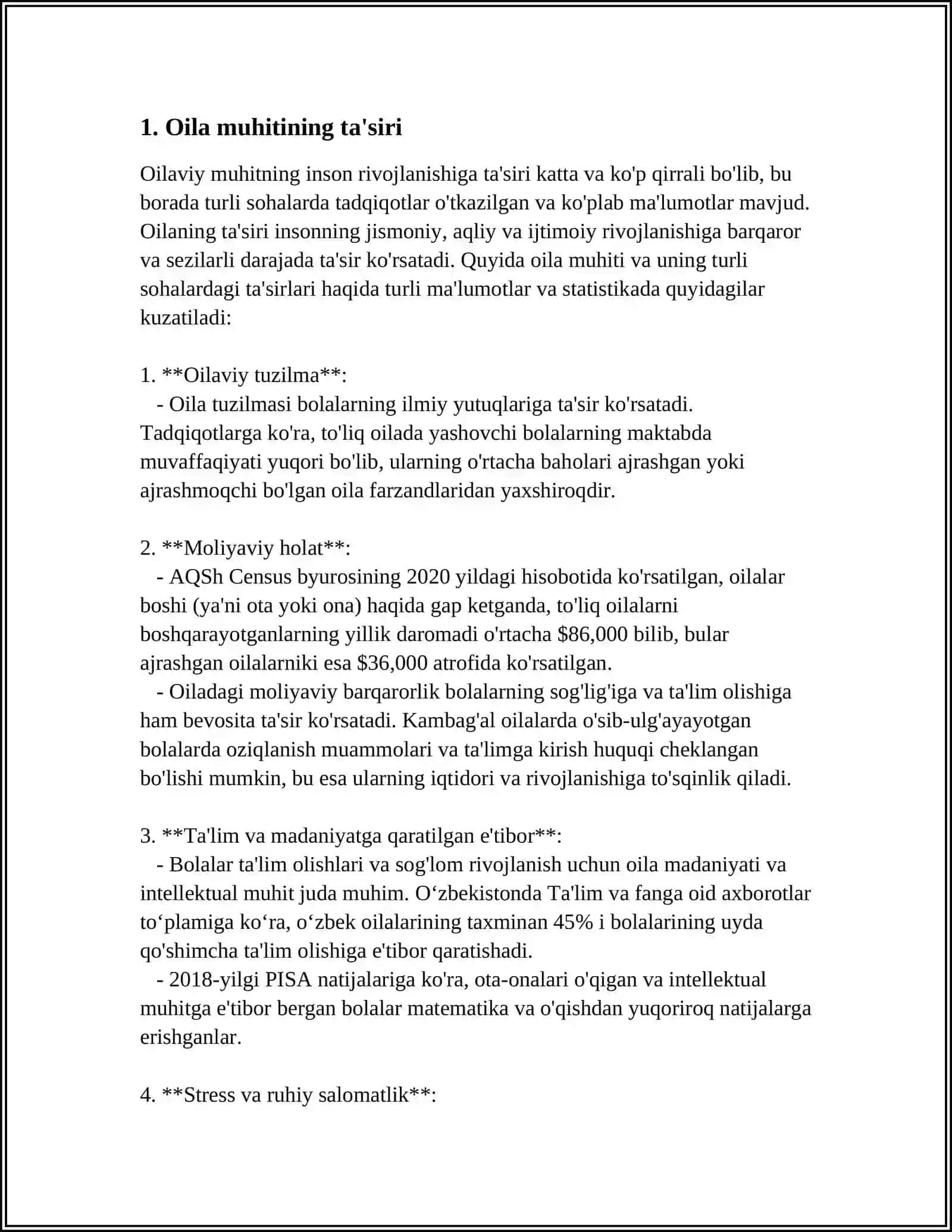 O'QUVCHILAR DUNYOQARASHINI SHAKILLANISHIGA TASIR ETUVCHI OMILLAR 3