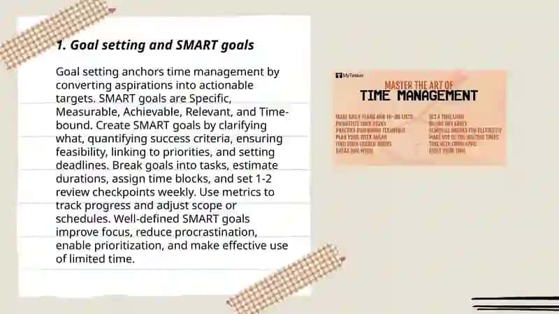 The art of time management: techniques and tools 3