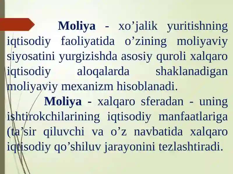 ХALQARO MOLIYA 3