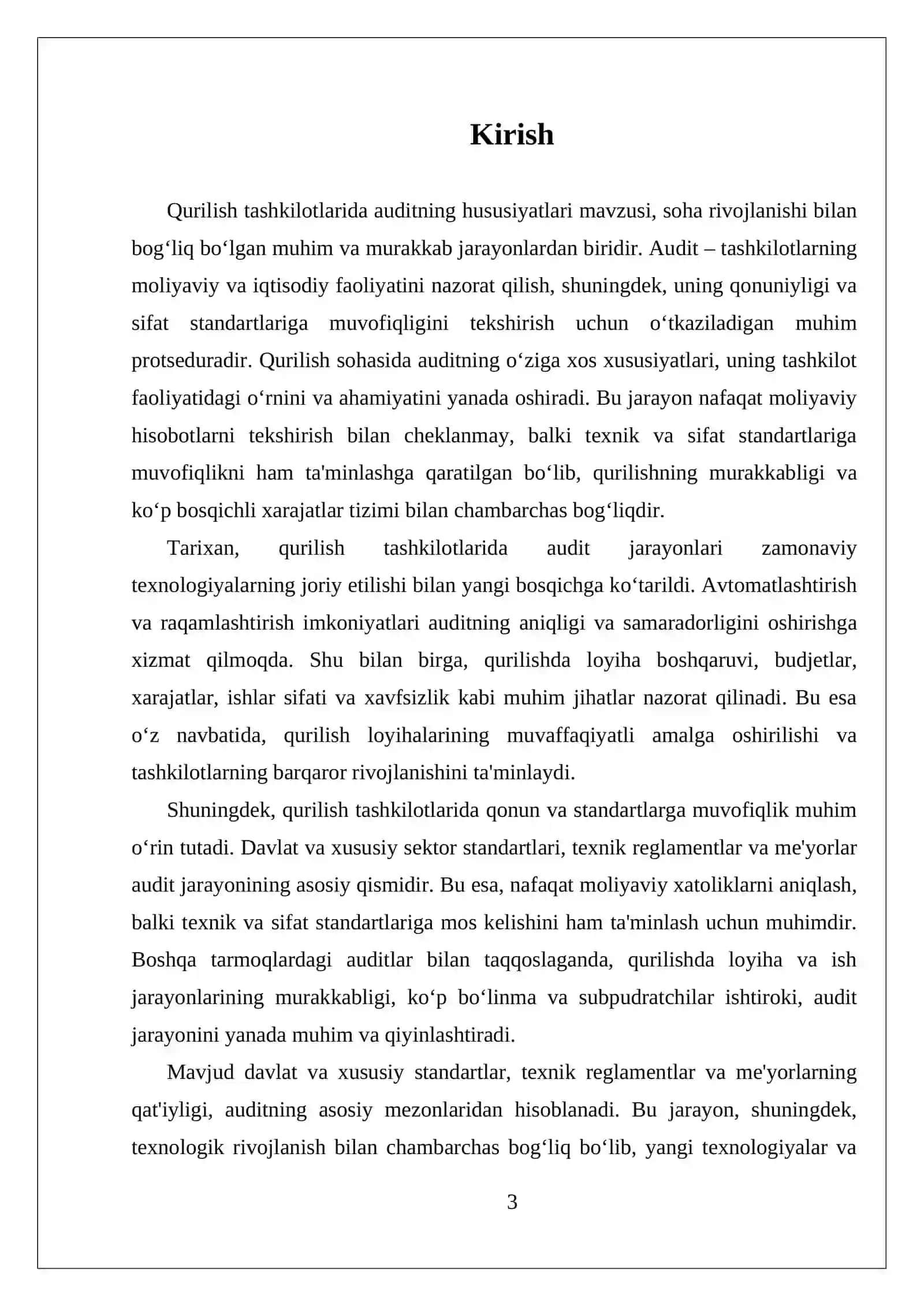 Qurilish Tashkilotlarida Auditning Hususiyatlari 3