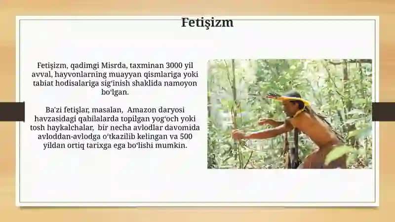 Dinlarning tasnifi va ibtidoiy urug'qabila dinlari 3