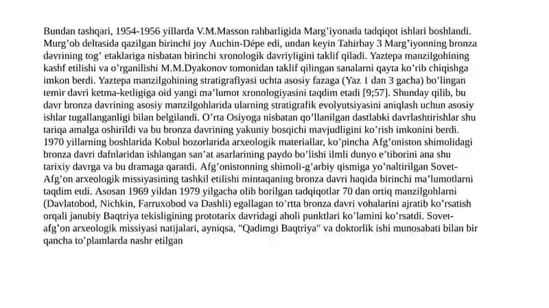 Oks sivlizatsiyasi tarixshunosligida MDH davlatlari olimlarining tadqiqotlari 3