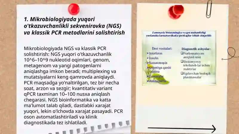 Mikrabiologiyada zamonaviy texnalogiyalarni o'rganish va taqqoslash 3