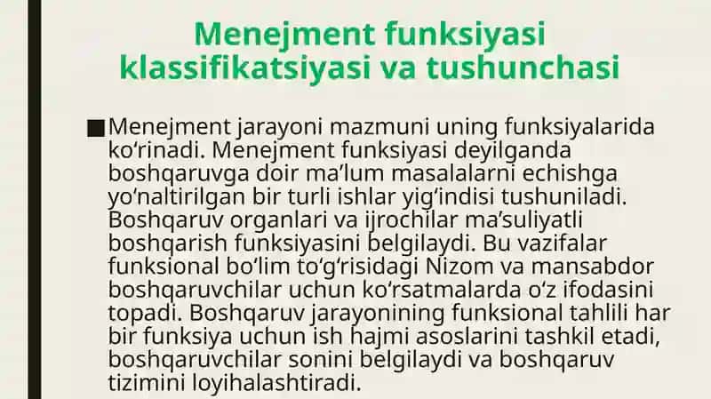 Menejment funksiyalari 3