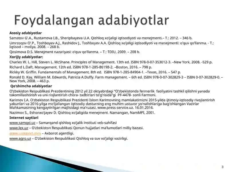 Qishloq xo’jaligida infratuzilmaning mohiyati va ahamiyati 3
