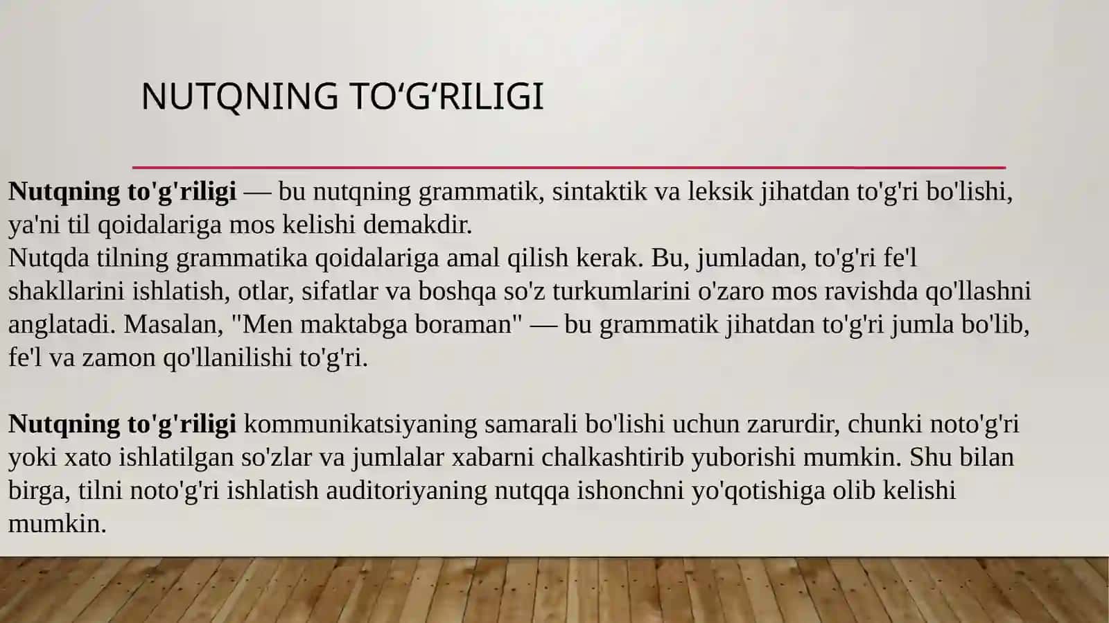 Mutaxassis Nutqining kommunikativ sifatlari 3