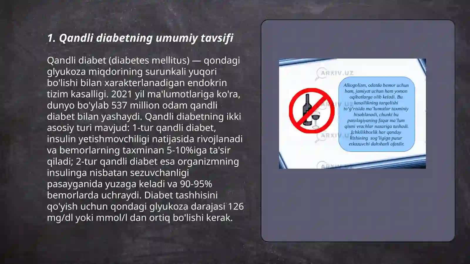 Qandli diabet va ochlikda ketonuriya va ketonemiya 3