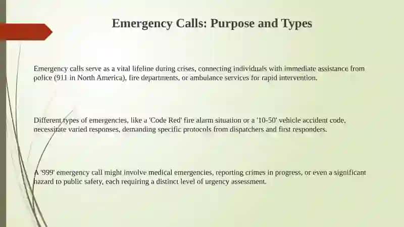 Emergency Calls: Purpose and Types 3