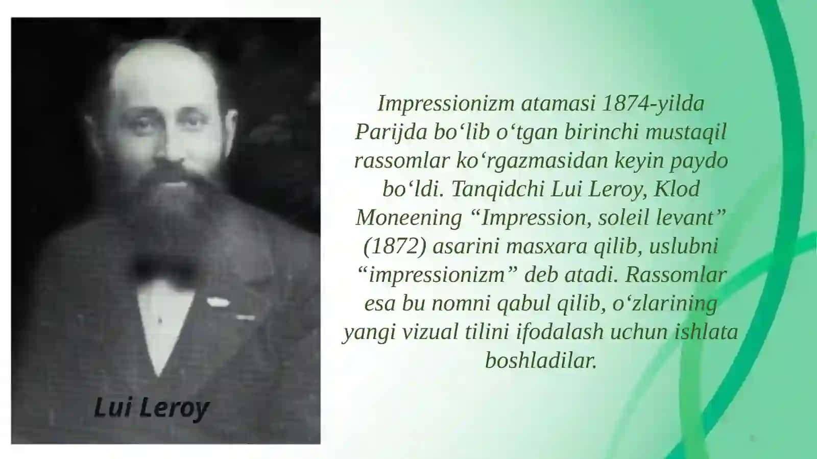 XIX asr G‘arbiy Yevropa san’atida impressionizm uslubi 3