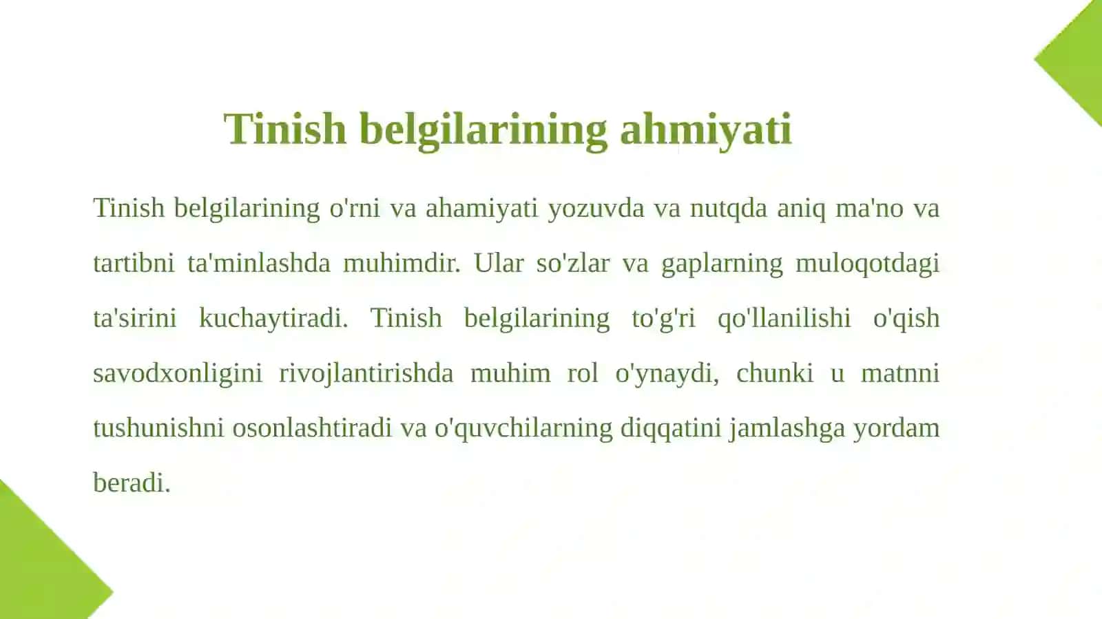 O’qish savodxonligi darslarida tinish belgilarga doir bilimlarni shakillantirish 3