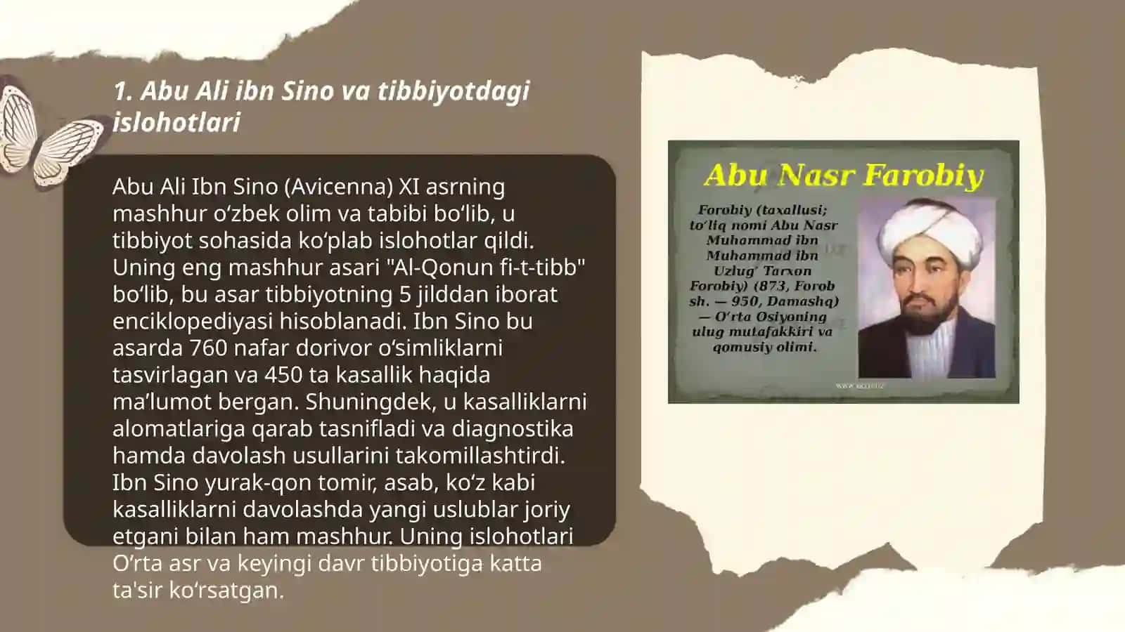 Abu Ali ibn Sino Imom al-Buxoriy Imom At-Termiziy Al Xorazmiy Va shu kabi buyuk bobokalonlarimiz haqida malumot 3