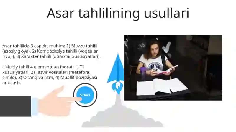 Adabiy asarni tahlil qilish va ifodali òqishga tayyorlash usullari 3