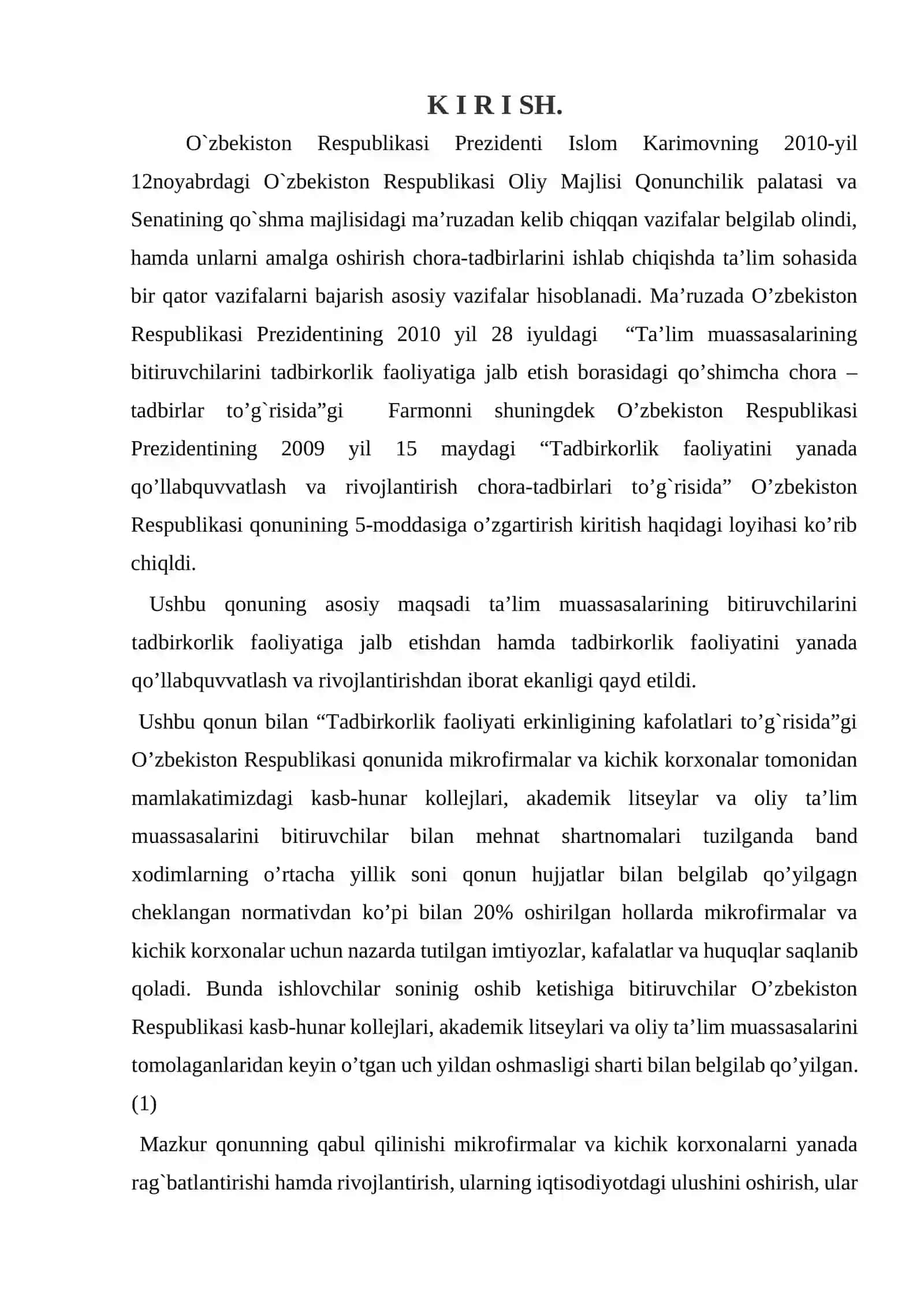 Kasb-hunar kollejlarida fizika fanining o’qitishning o’ziga xos jihatlari mavzusida kurs ishi 3