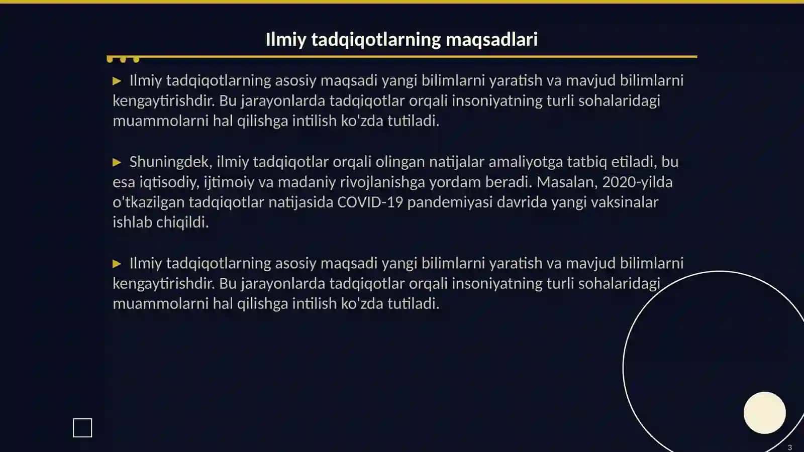 Ilmiy tekshirish ishining asosiy turlari 3