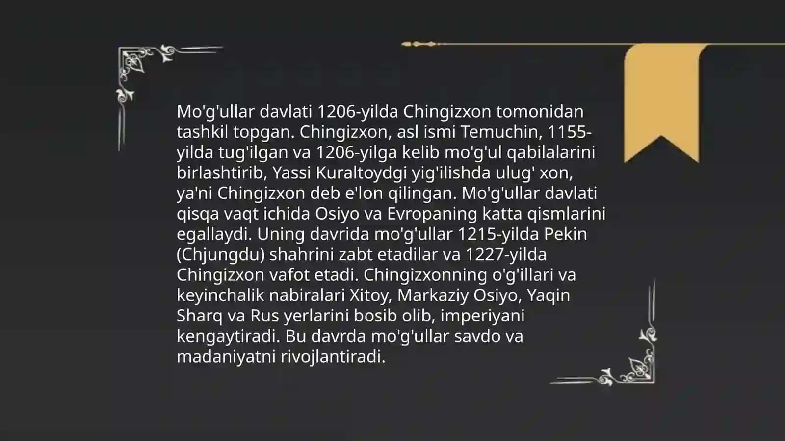 Mo'g'ullar davlati rivojlanishi 3