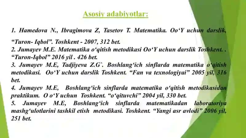 Geometrik masalalar yechish metodlari haqida 3