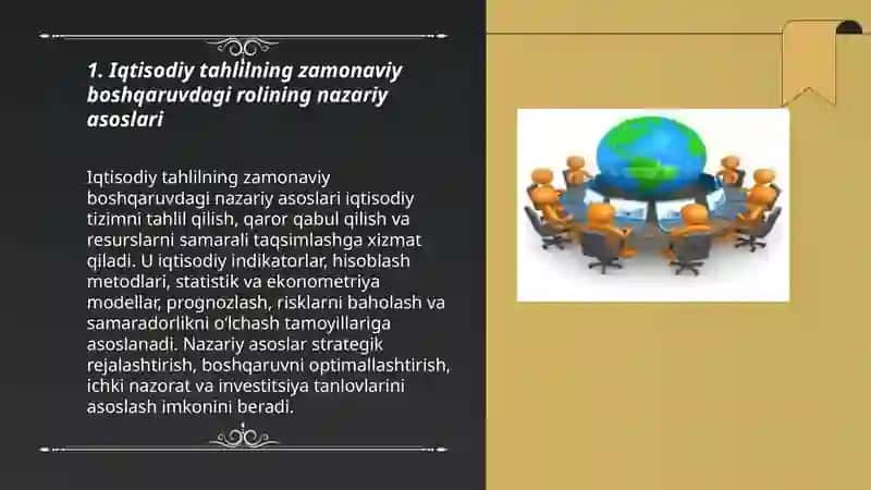 Iqtisodiy tahlilning zamonaviy boshqaruvdagi roli, orni va ahamiyati 3