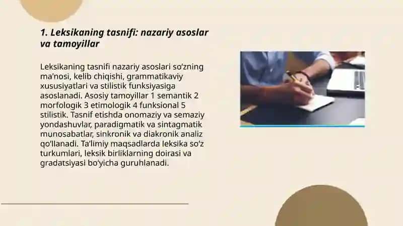 O‘zbek tili leksimalari tasnifi 3